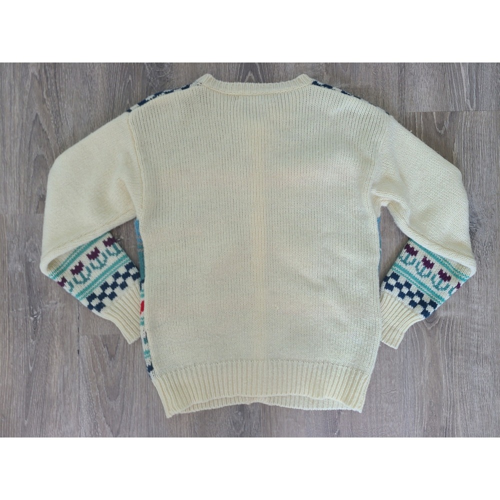 VTG Bryn Connelly Country Geese Sweater Size S Carol Huber Design Cottagecore - Picture 2 of 5